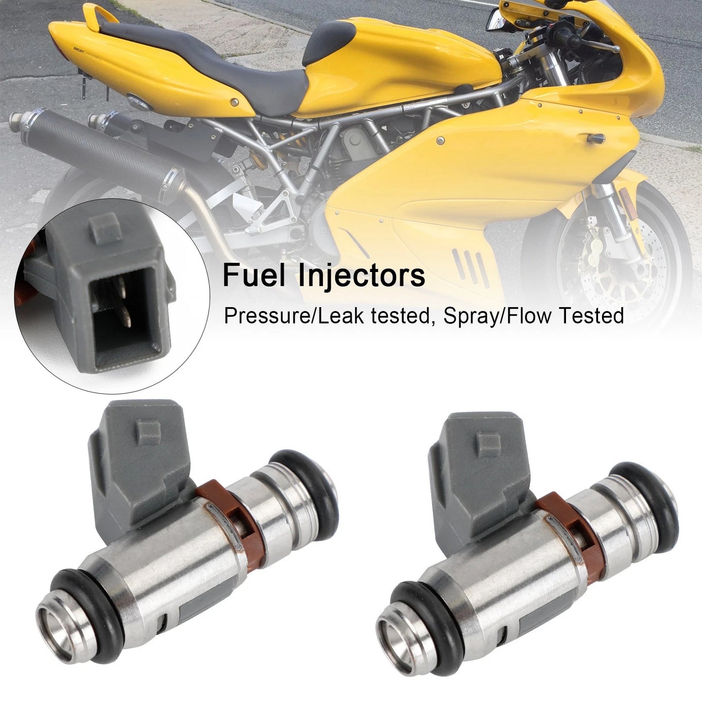 2X Fuel Injector IWP043 for Ducati Motorcycles (Supersport, MH900, Monster)