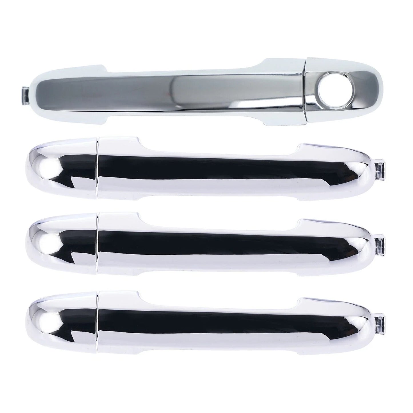 Door Handle Outer 4x Chrome Front Rear Left+Right for Hyundai i30 (2007–2012)