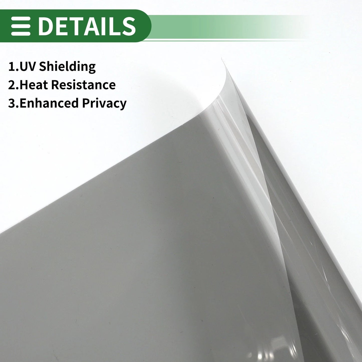 Car Window Tint Film for Various Models (19.69 ft x 19.69 inch, Light Black)