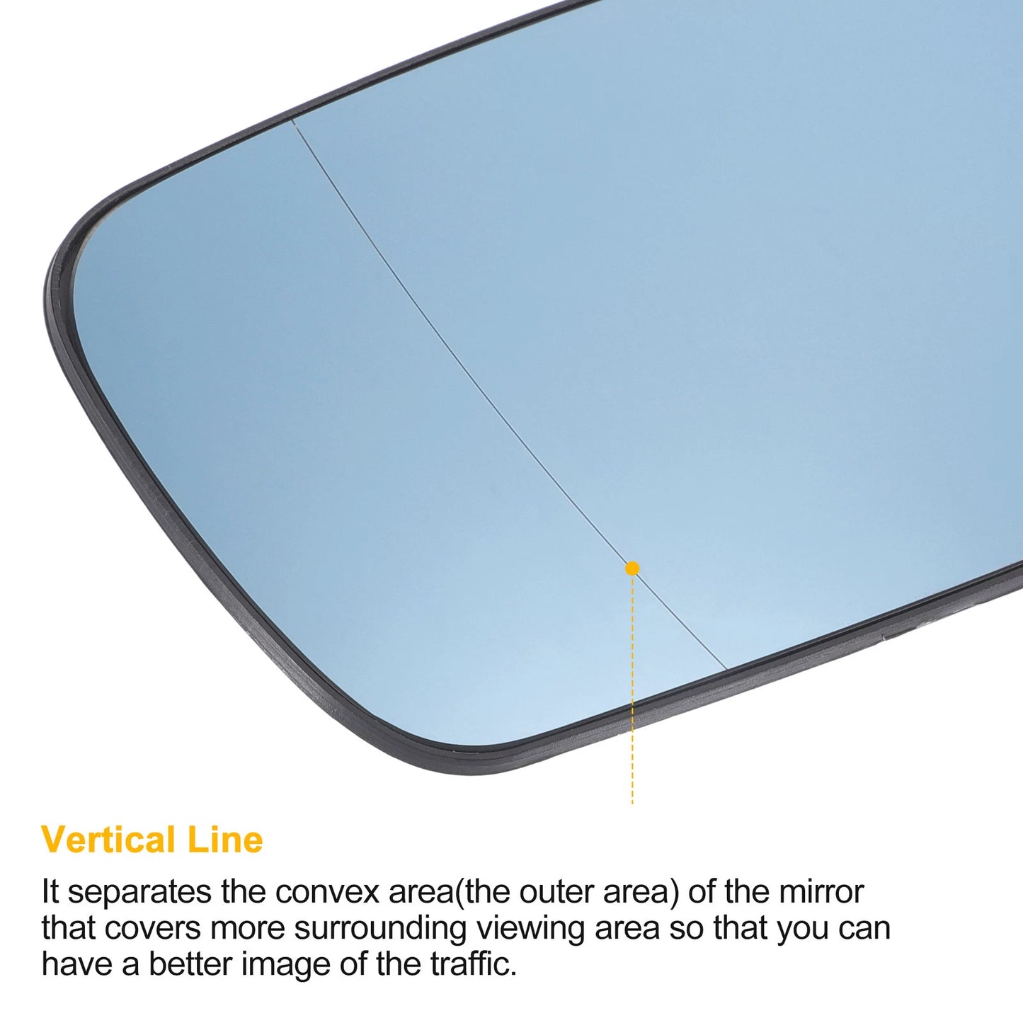 Left Side Heated Blue Glass Mirror for BMW 3 Series E46 (1998–2006)