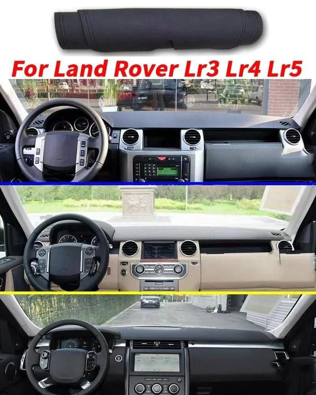 Leather Dashboard Cover Dash Protector Pad Mat Black for Land Rover LR3 LR4 LR5