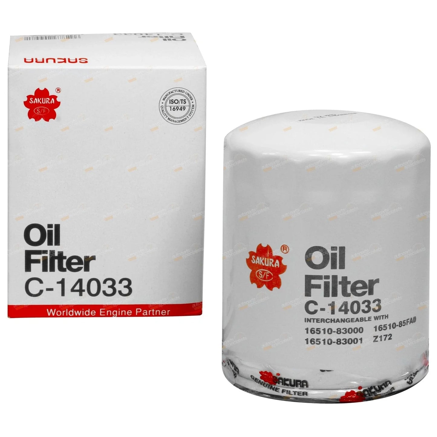 Oil Filter for Sierra SJ50 SJ51T SJ70 SJ80 1.3L 4cyl (1984-1998)