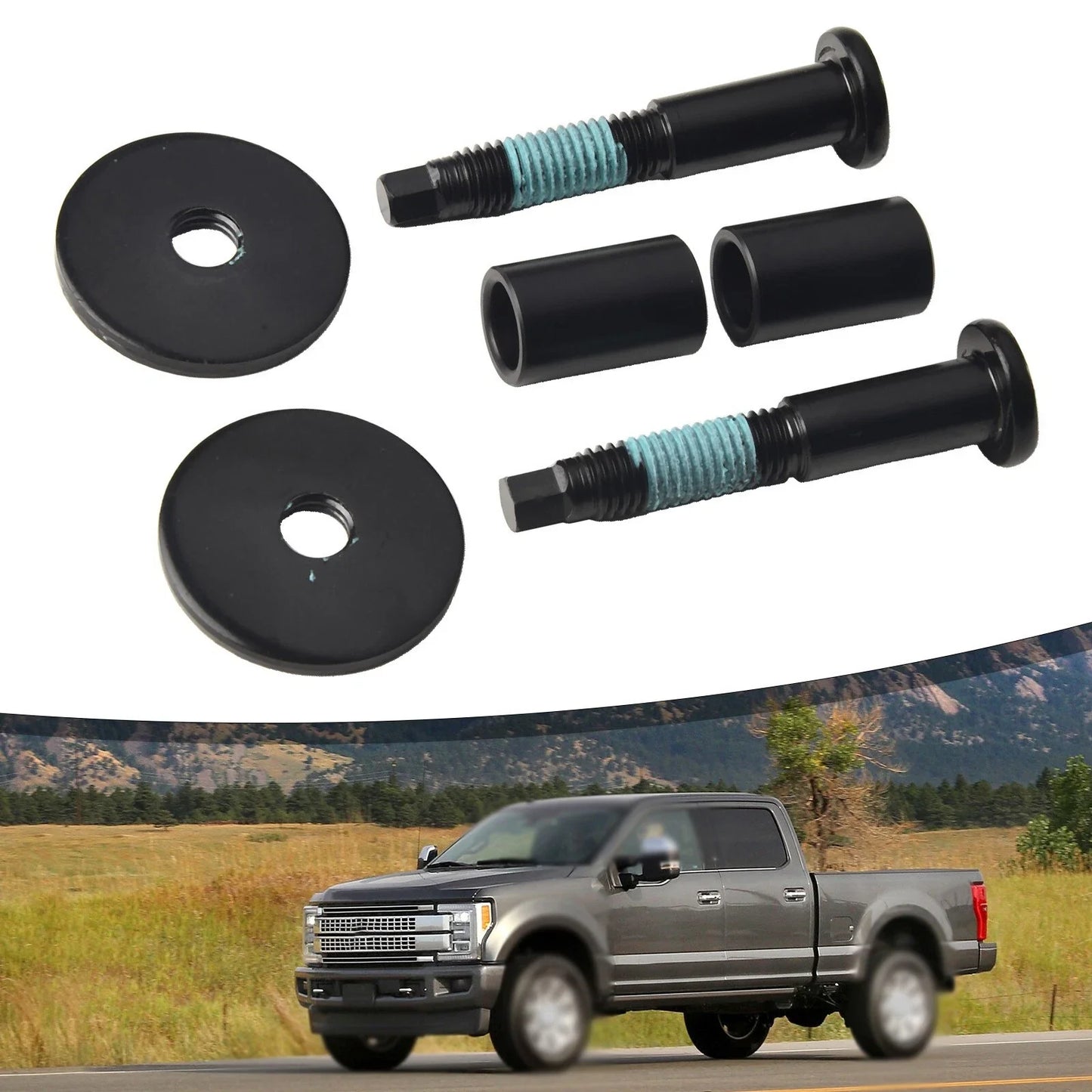 2X Liftgate Tailgate Latch Striker Bolts LH & RH for Ford F250 F350 Super Duty