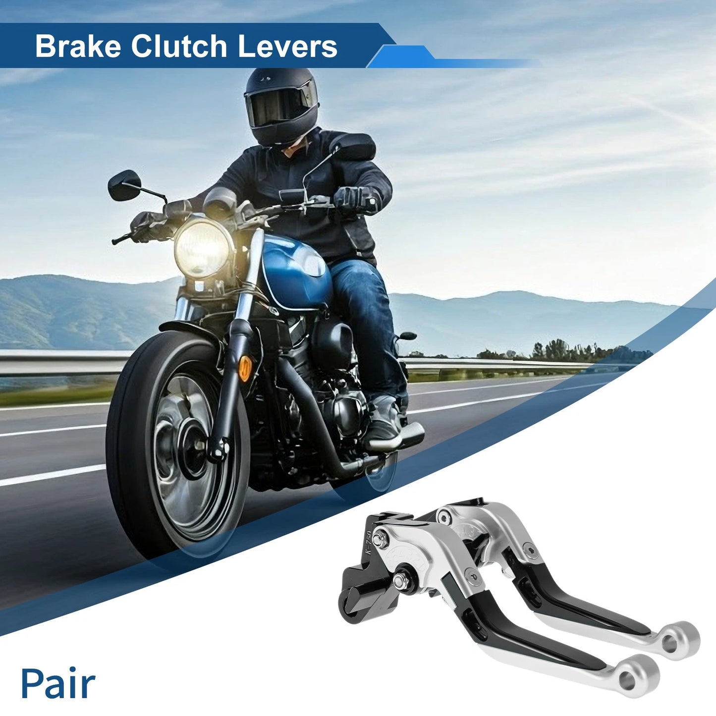 Short Long Brake Clutch Lever for Kawasaki Versys 650 (2015–2023)