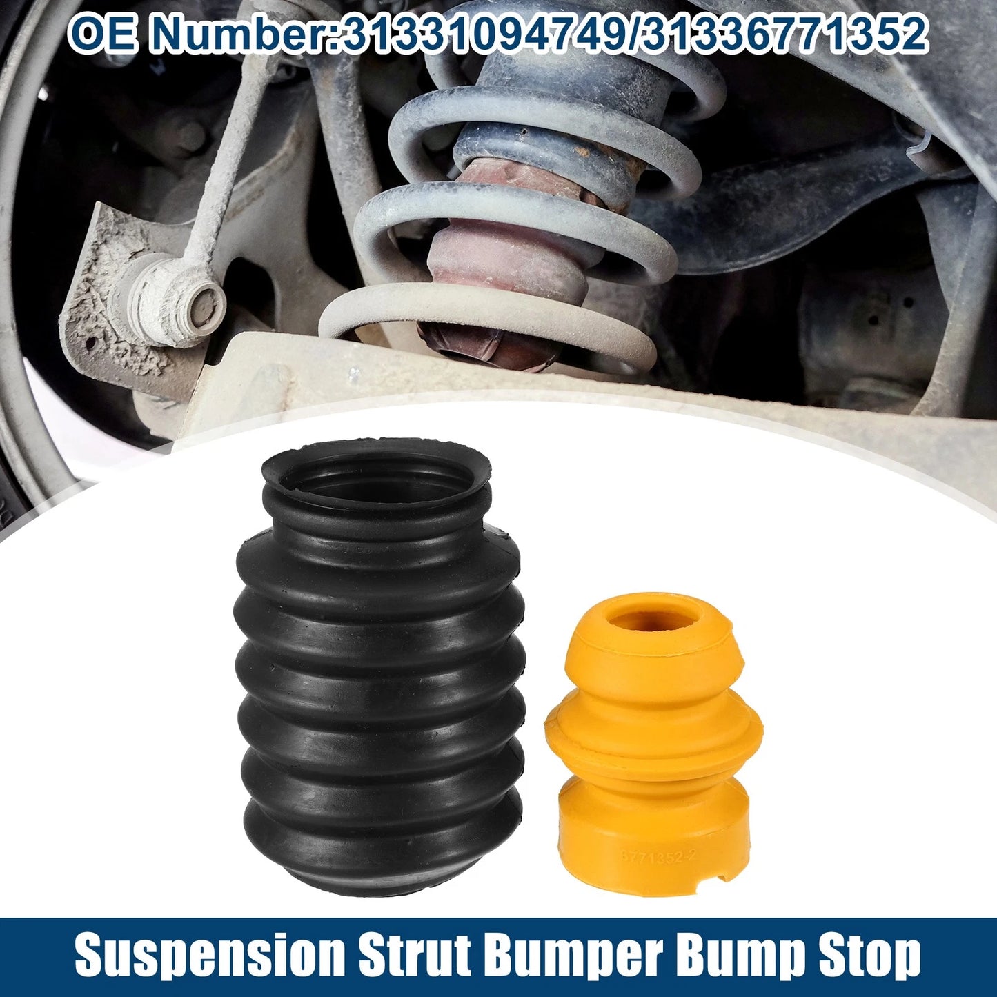 Set of 1 Strut Bumper Bump Stop w/ Dust Cover for BMW 1 Series M (2012–2019)