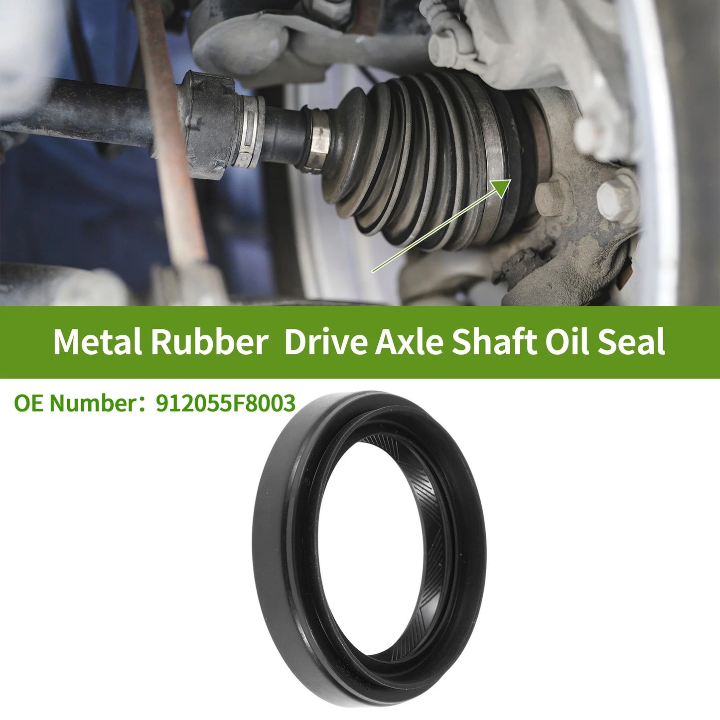Front Left Drive Axle Shaft Oil Seal for Honda Pilot (2003–2015) No. 91205-5F8003