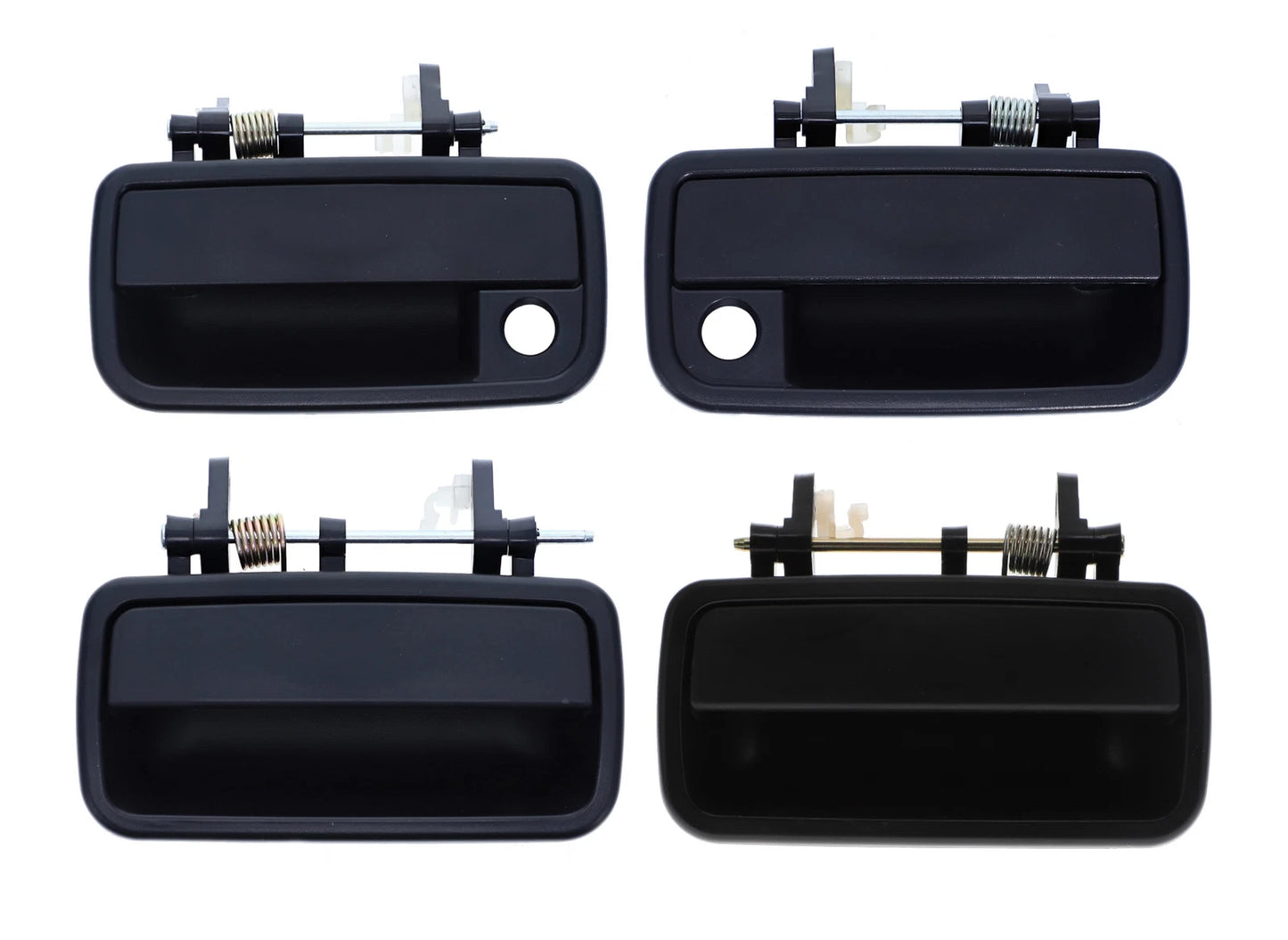 Set of 4 Textured Black Outer Door Handles for Daihatsu Charade (1993–1998)
