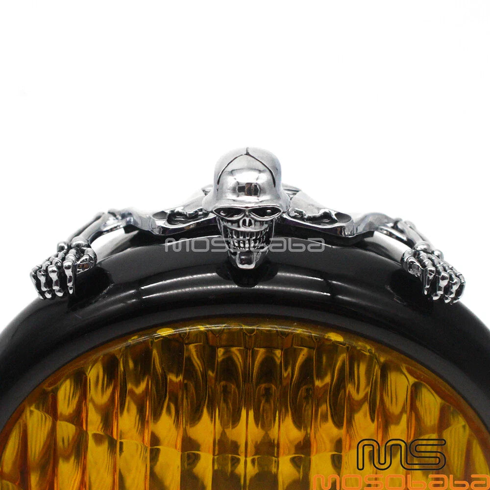 7 Inch Headlight Visor Fender Ornament for Harley Chopper Custom Bobber