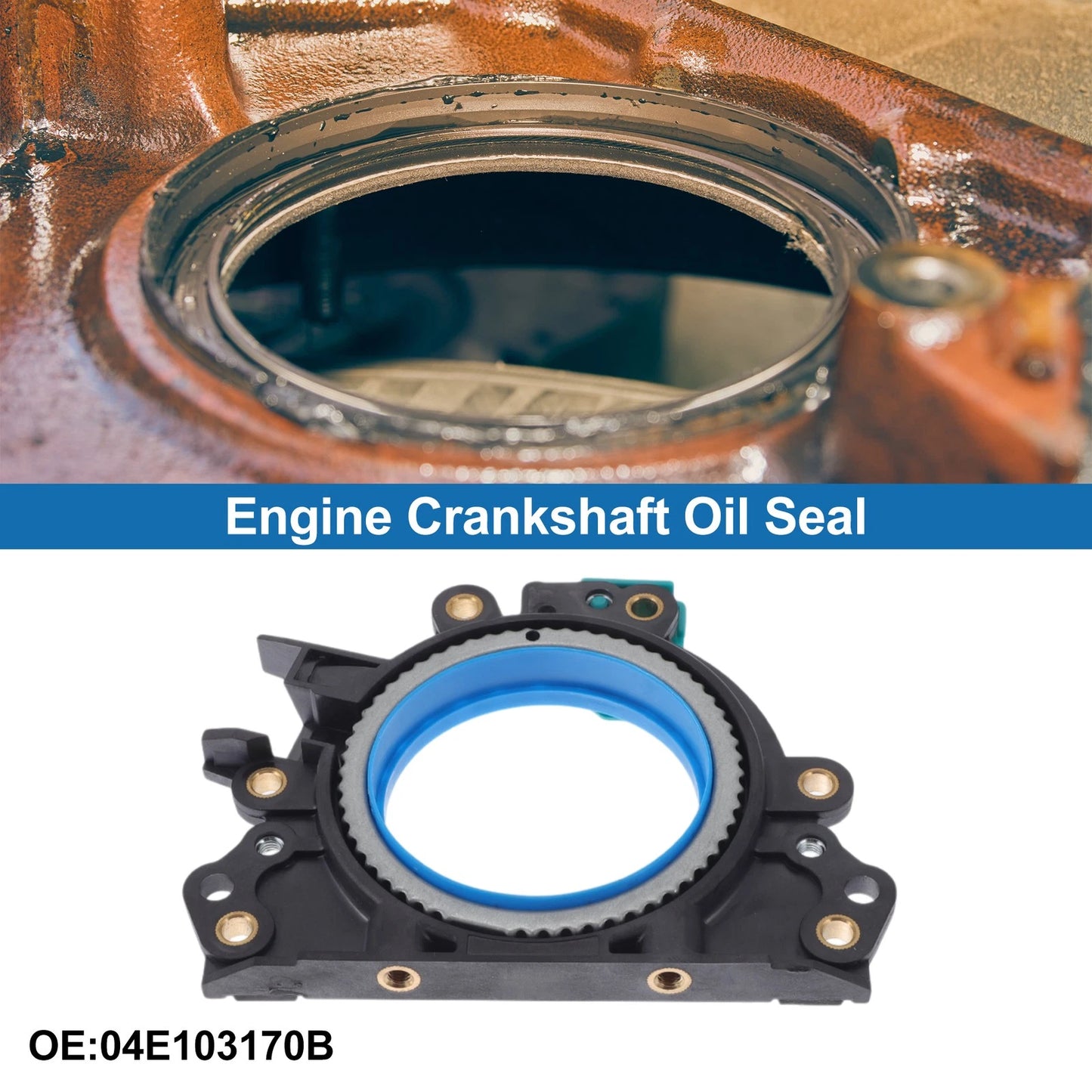 Rear Crankshaft Oil Seal for Audi A5 (2016–2020) No. 04E103170B