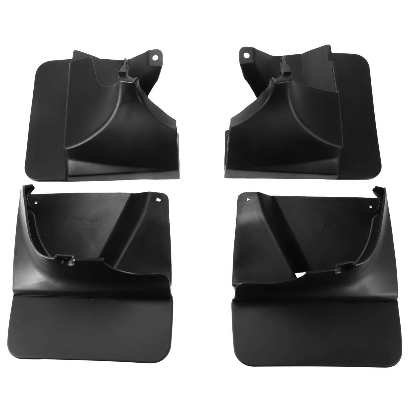 Set of 4 Mud Flaps Splash Guards for Toyota Land Cruiser Prado FJ120 (2003–2009)