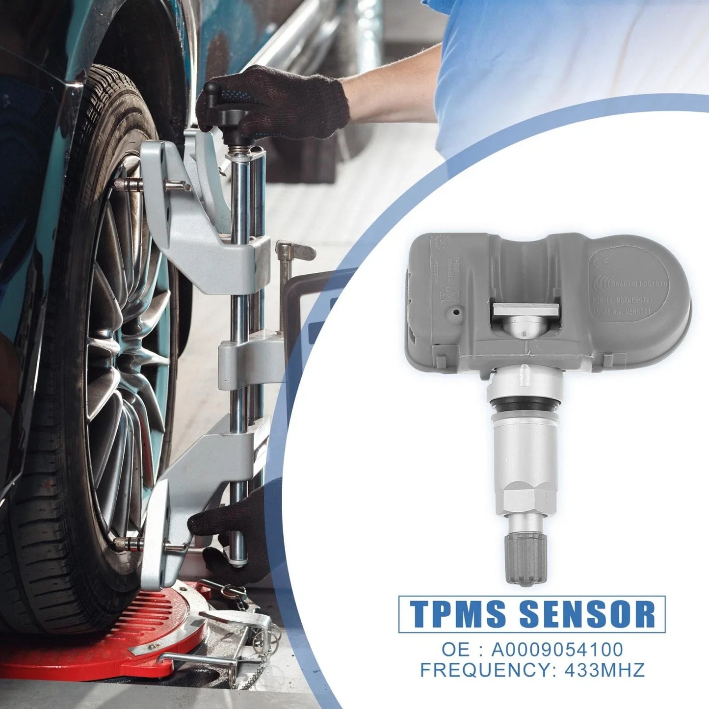 4 x Tire Pressure Sensors TPMS 433MHz for Mercedes-Benz W204 W205 (2010-2020)