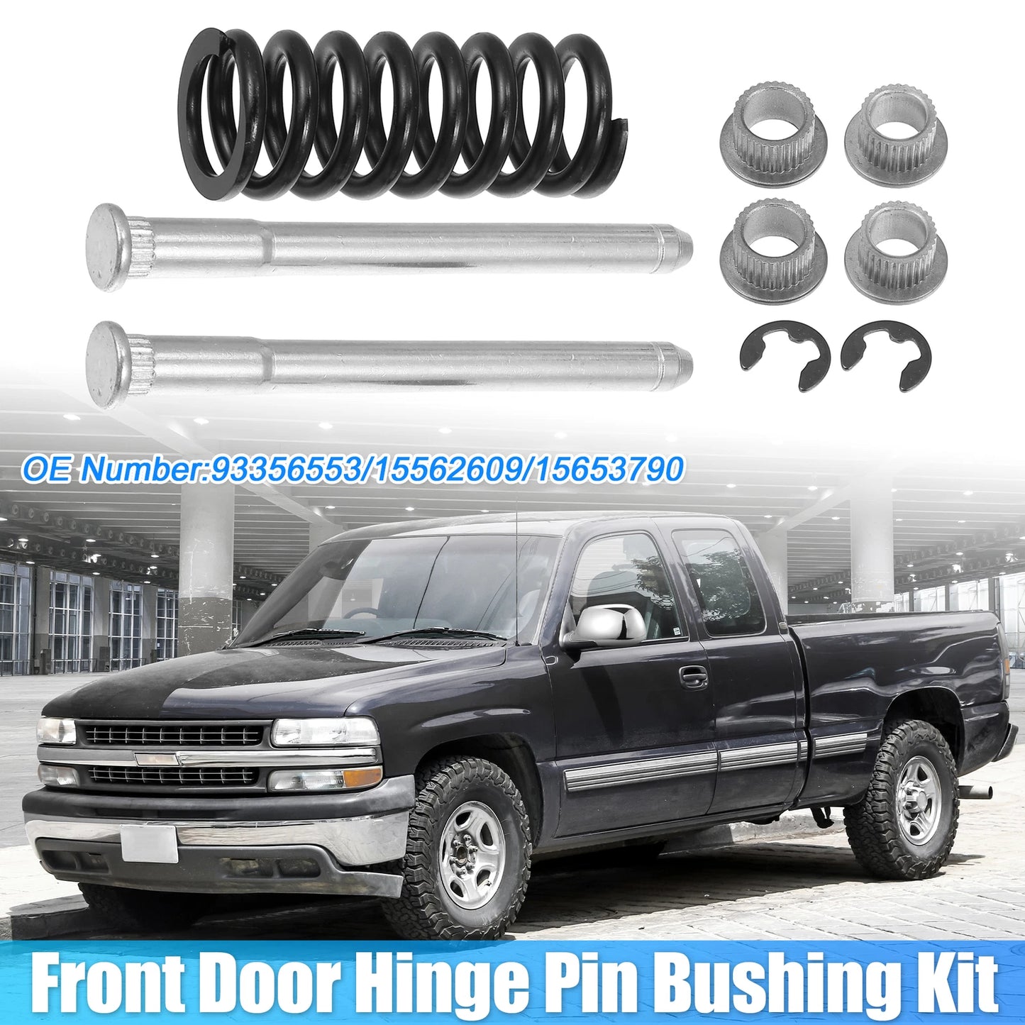 Set of 4 Door Hinge Pin and Spring Repair Kit