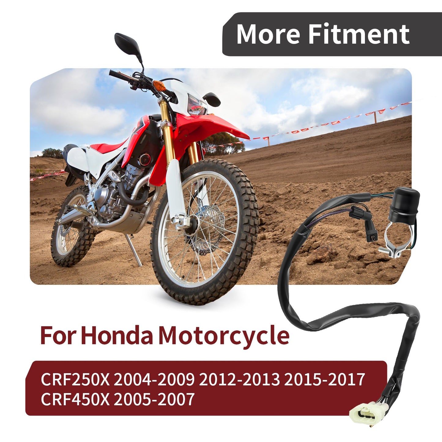 Engine Stop Switch for Honda CRF250X CRF450X (2004–2017)