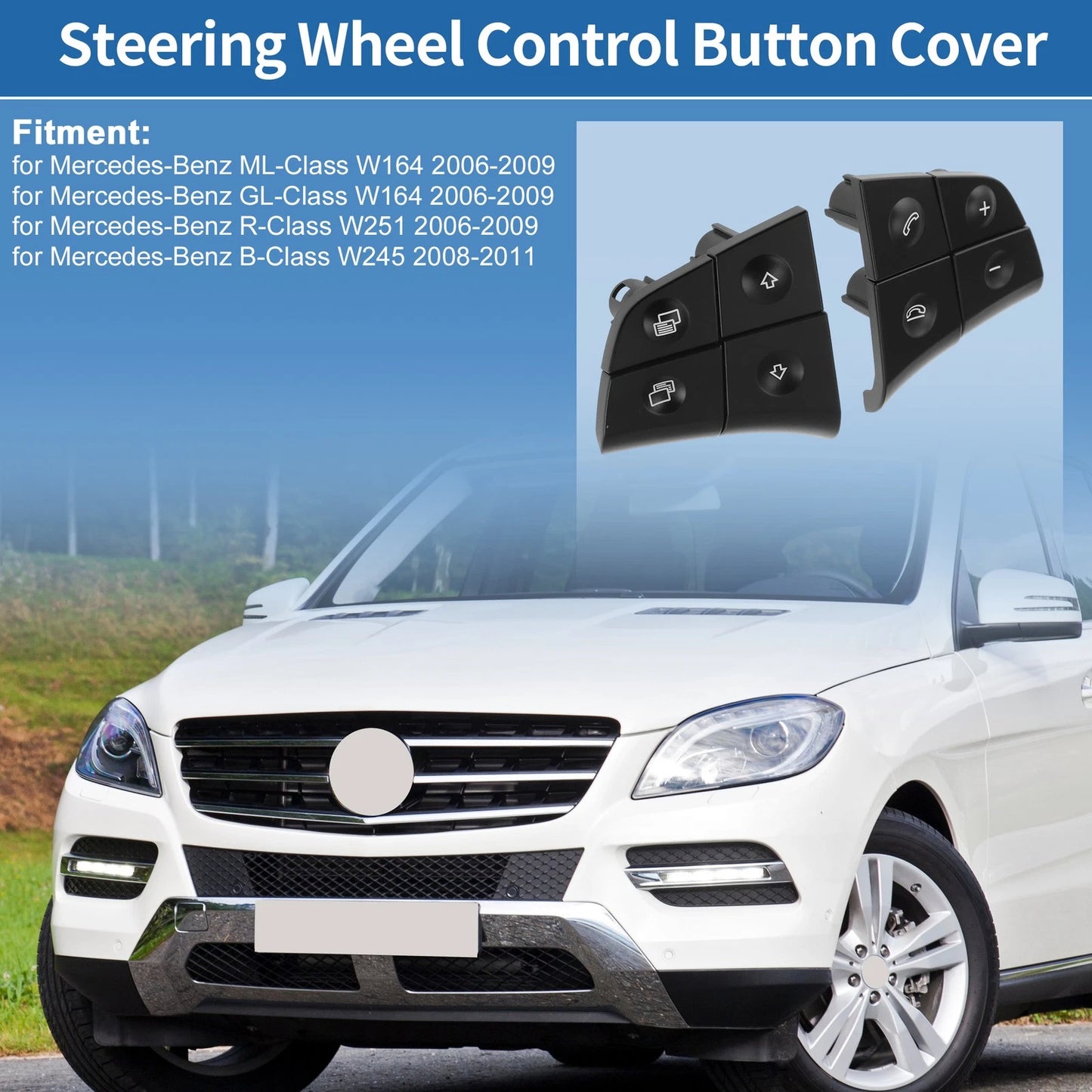 Steering Wheel Buttons for Mercedes-Benz ML-Class (2006–2011) No. 1648207910