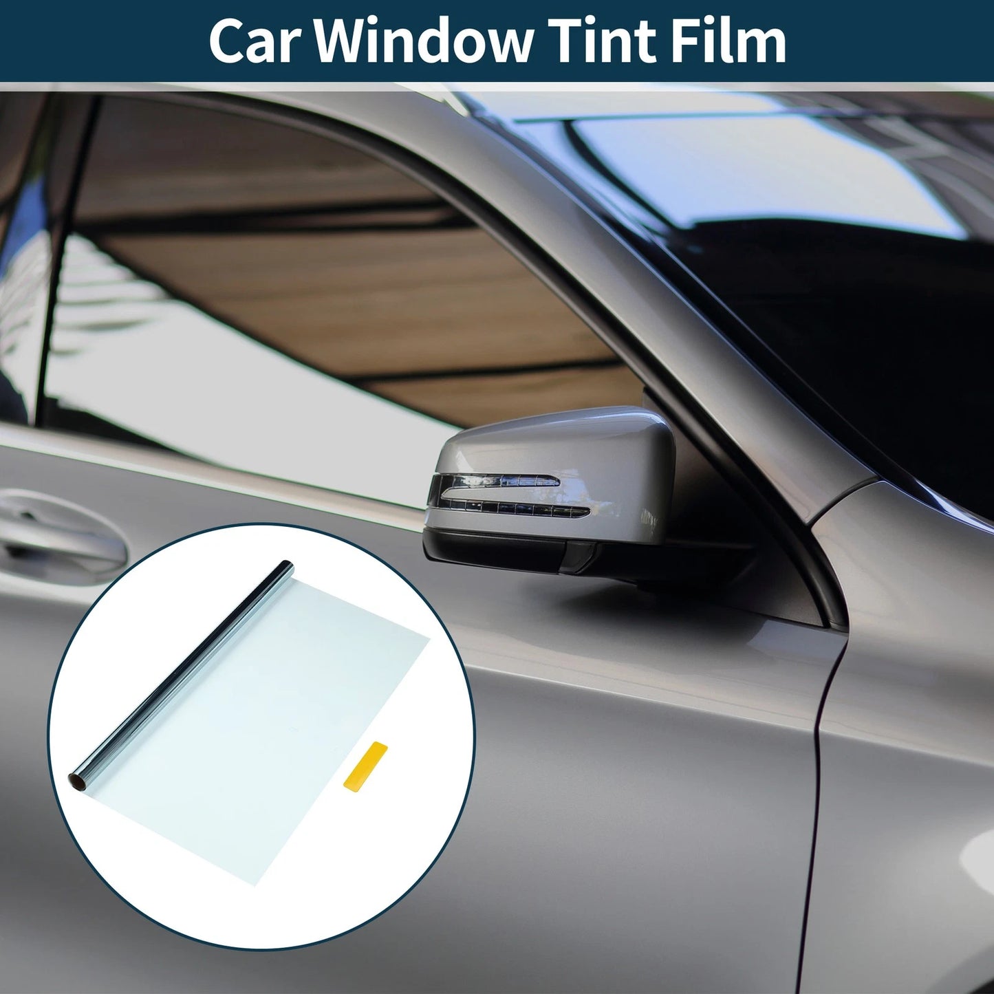 2X Carbon 2 PLY Car Window Tint Film for Universal Use (Light Blue VLT 78%)
