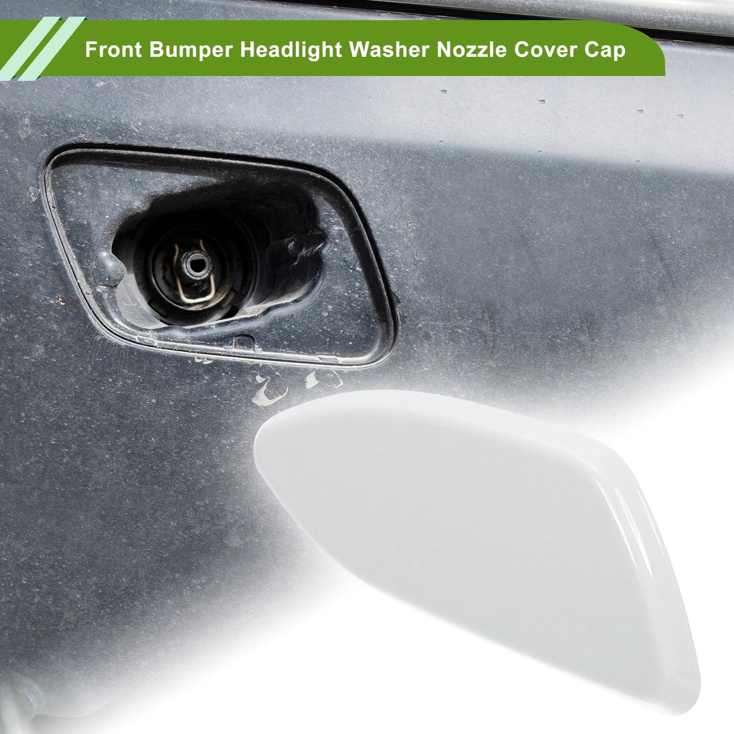Front Right Washer Nozzle Cover Cap for Toyota Rav4 (2010–2012) 8504442150 White