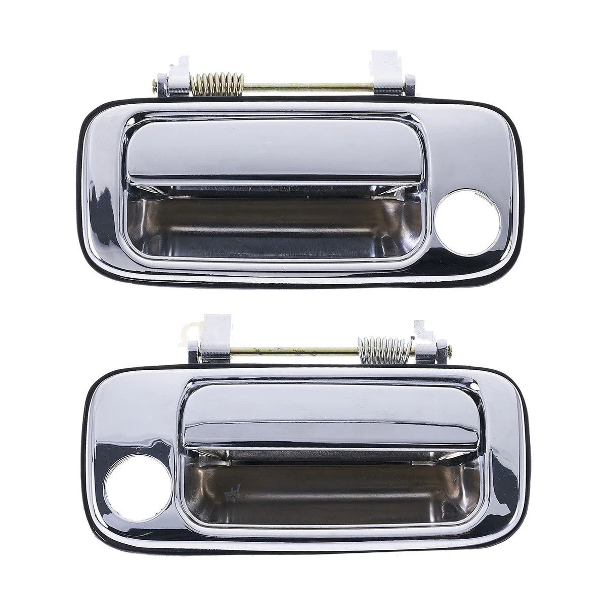 Set of 2 Chrome Outer Door Handles for Toyota Landcruiser J80 (1990–1998)