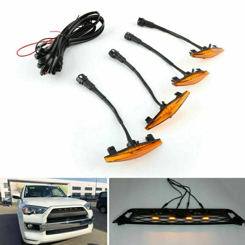 Set of 4 Grille Lights for Toyota 4Runner TRD Pro (2014–2019)