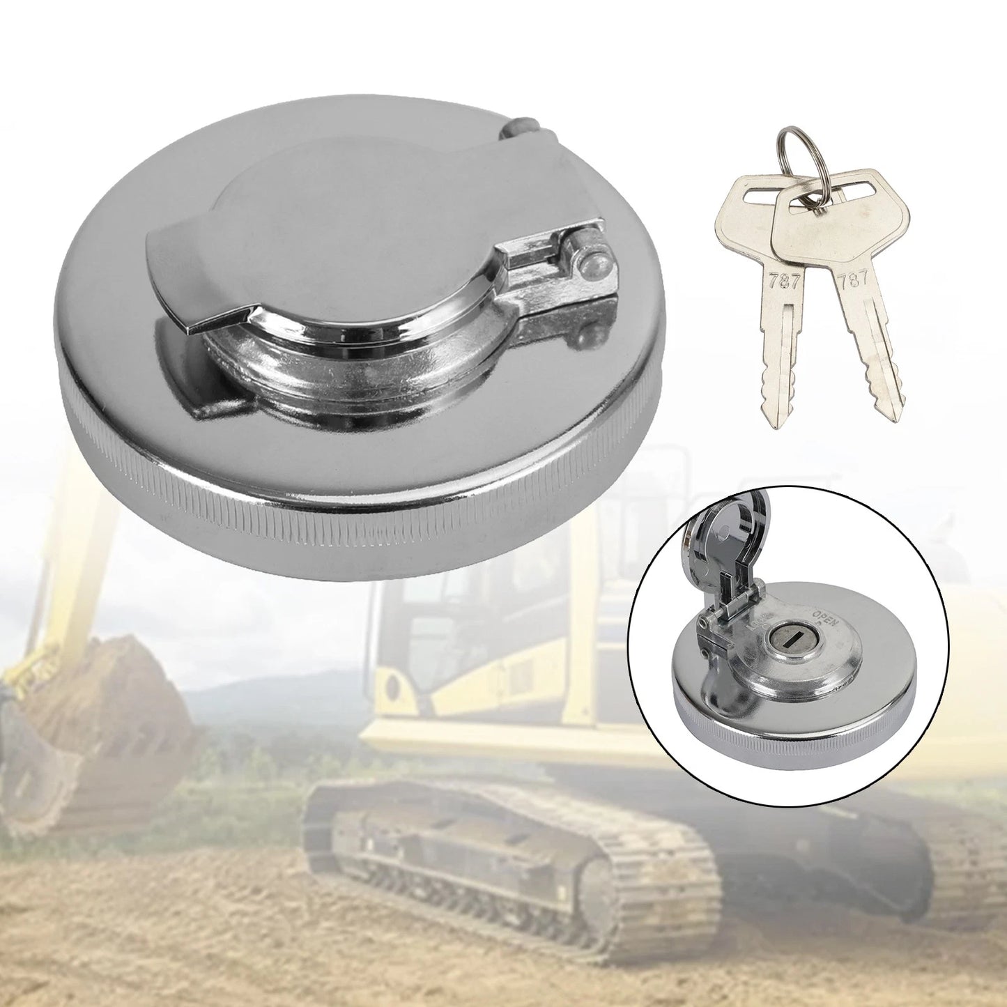 Fuel Tank Cap for Komatsu PC45MR-1 (20U-04-21360)
