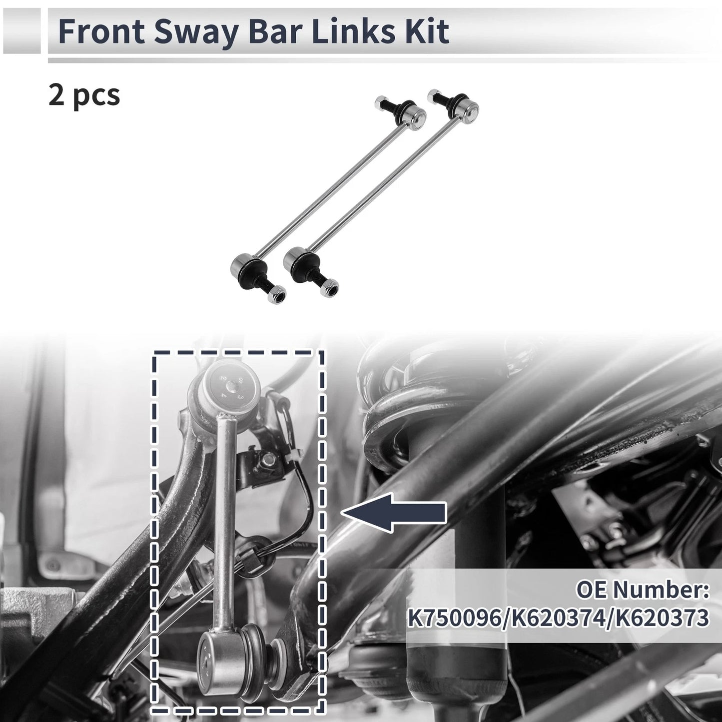 Front Stabilizer Bar Links for Nissan Sentra (2007–2012) No.K750096