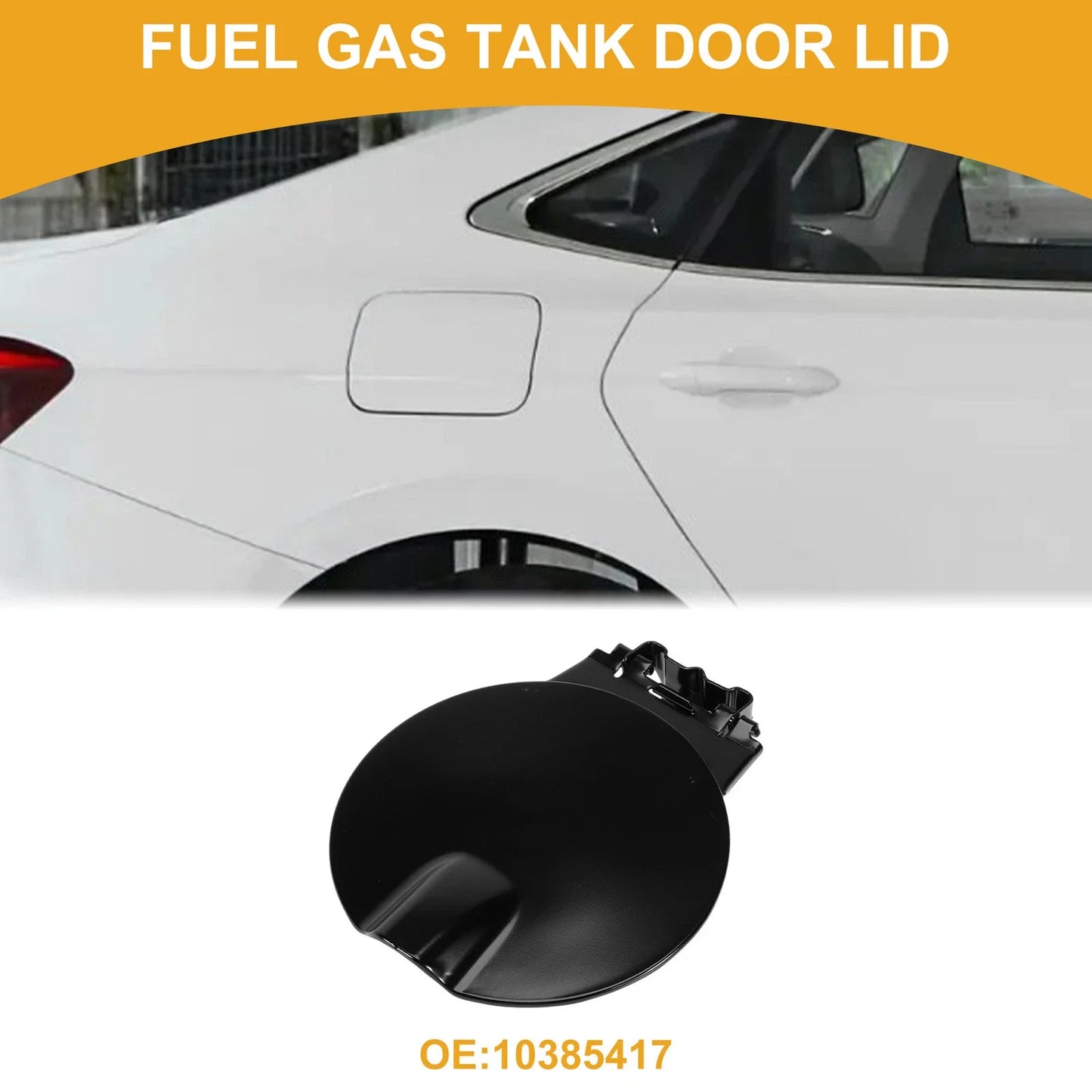 Fuel Tank Door Cap for Chevy Colorado 2004-2012 Fuel Filler Flap Cover Black