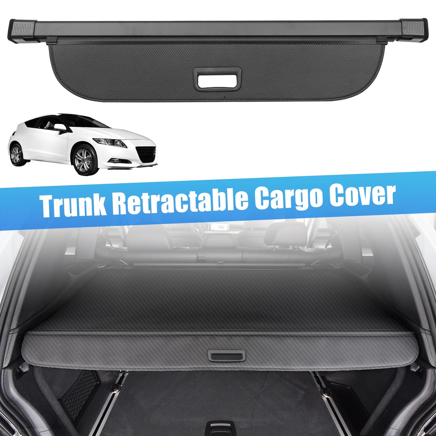 Cargo Cover for Honda CR-Z (2011–2016) - Black Trunk Shielding Shade