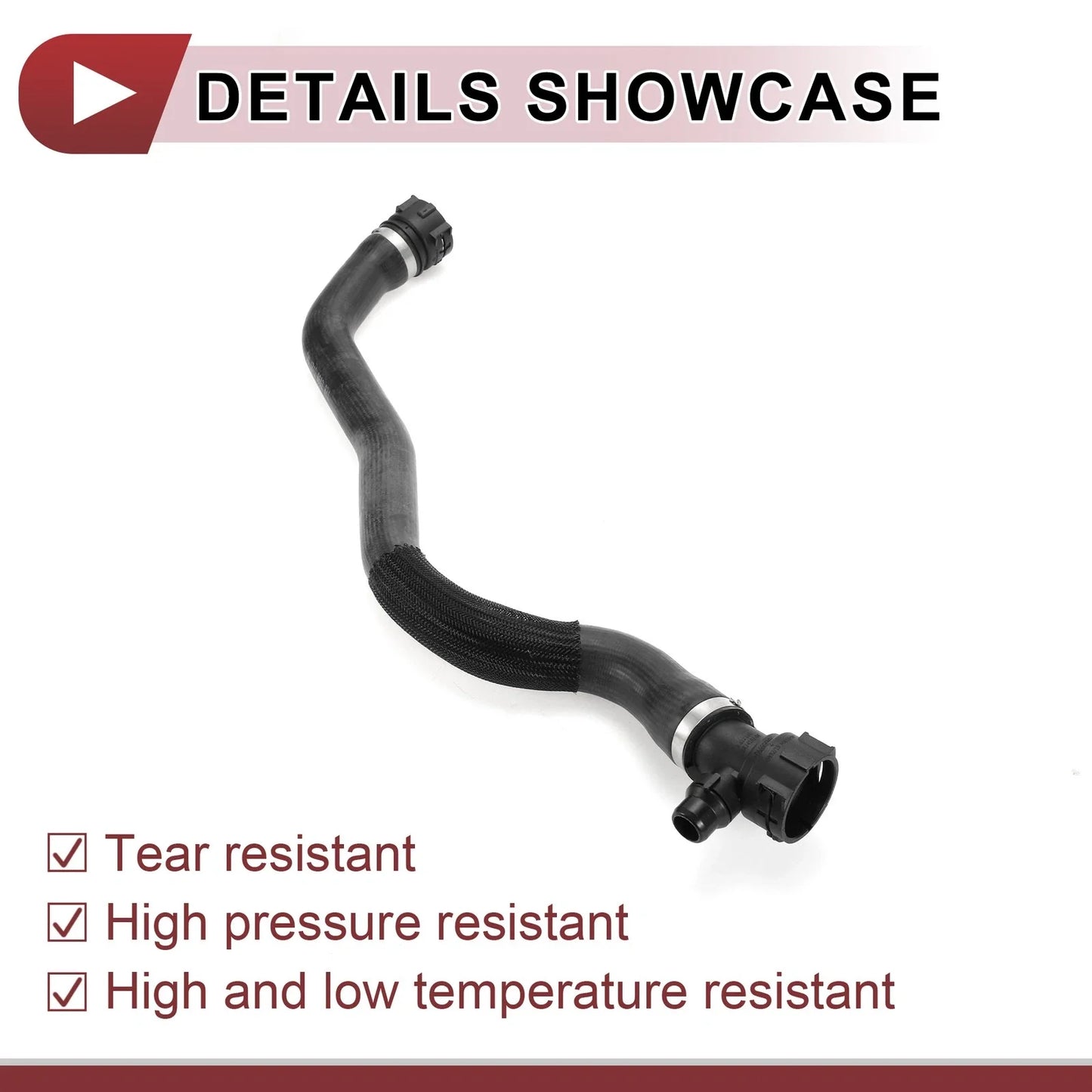 Radiator Coolant Hose 3.0L for BMW 740i xDrive (2017-2019) Rubber