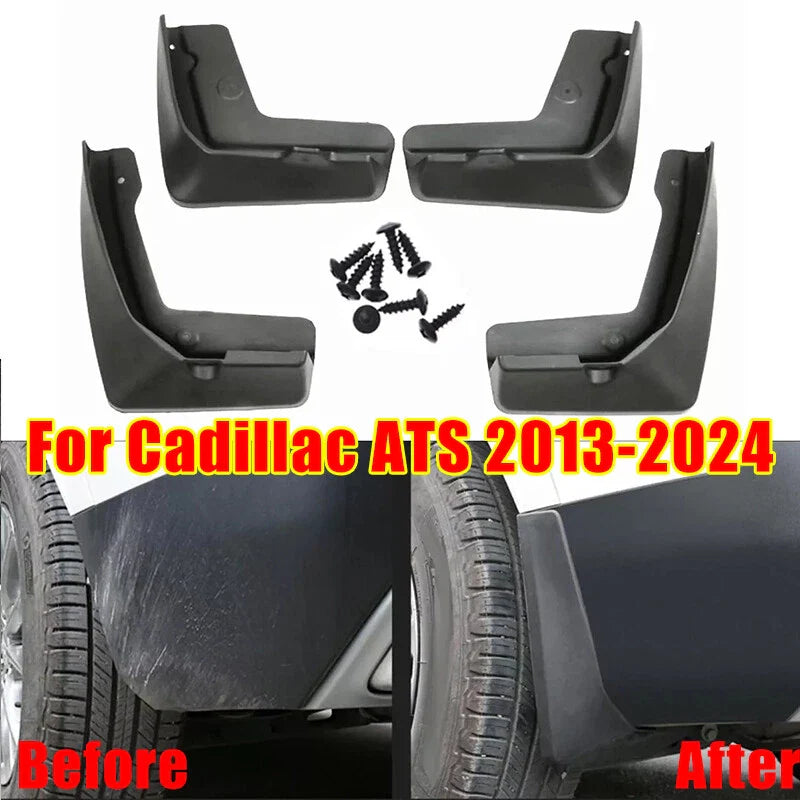Mud Flaps Splash Guard Fender Mudflaps for Cadillac ATS (2013–2019)