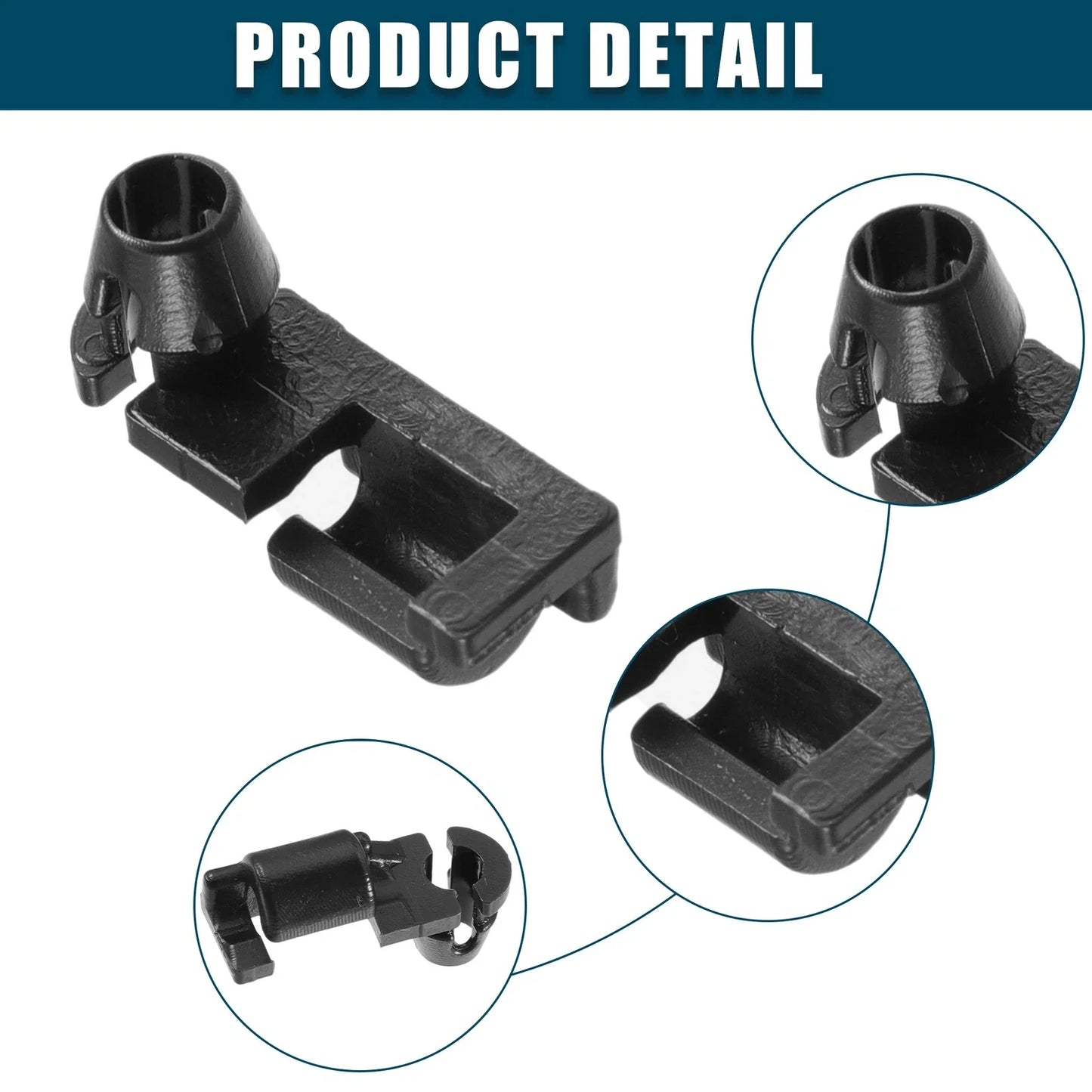 Hood Prop Rod Clip Retainers 2 x for GMC Sierra 3500 Classic (2007)