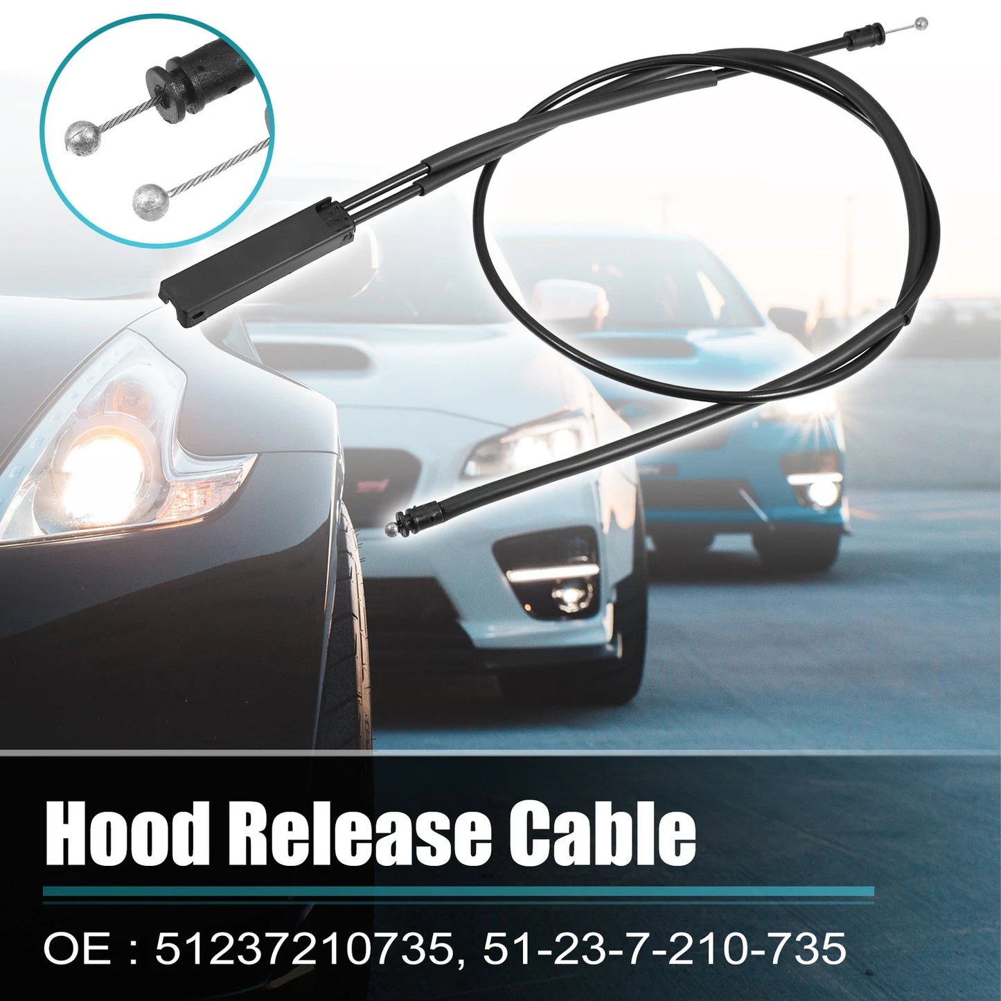 Hood Release Cable for BMW X3 X4 (2011–2020) 51237210735 51-23-7-210-735