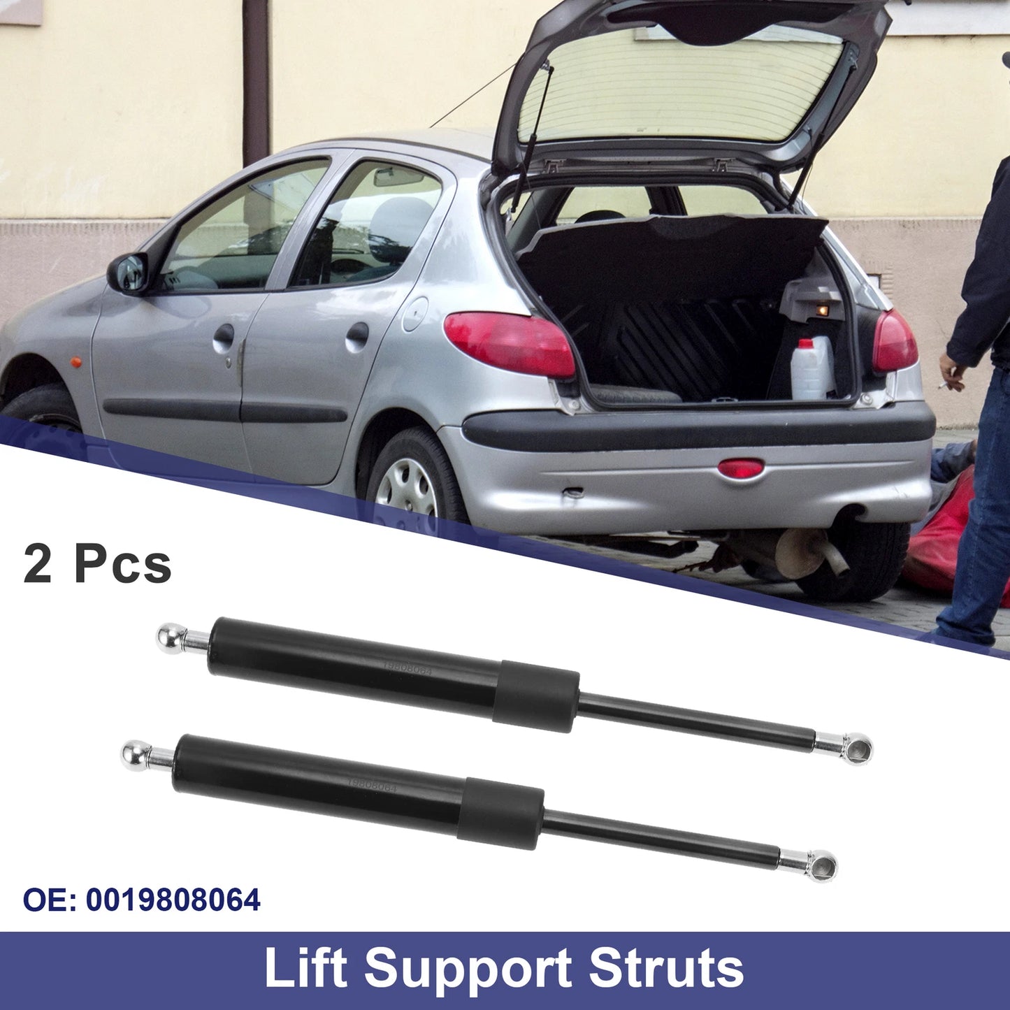 2 Pcs Rear Hatch Lift Support Struts No. 0019808064 for Mercedes-Benz E-Class