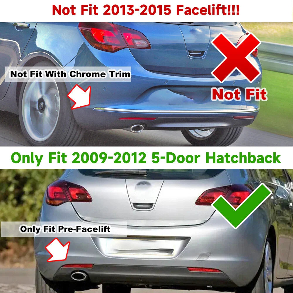 Left Hand Rear Bumper Reflector for Vauxhall Opel Astra J (2009-2012)
