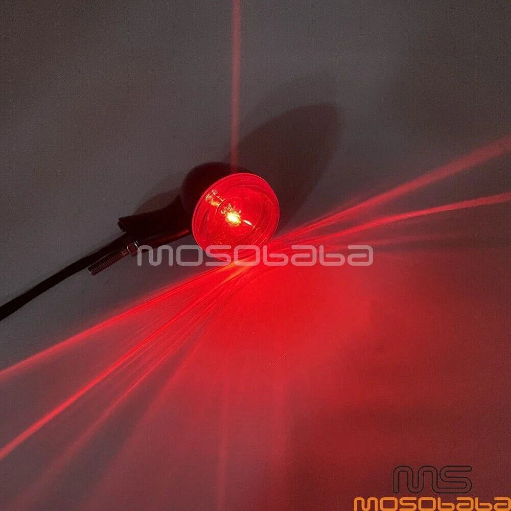 Bullet Red Brake Stop Light Taillight for Harley Sportster XL883 XL1200 (1992-2022)