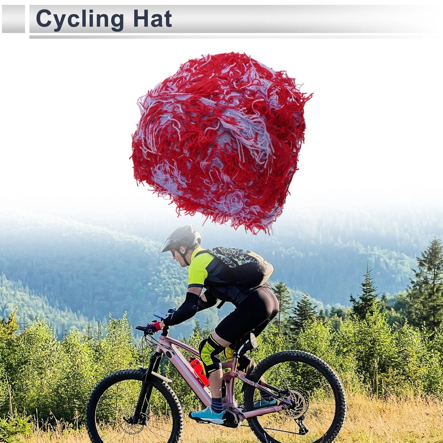 Cycling Hat for Keep Warm Light Purple Red 25x22cm Acrylic Fabric (N/A)