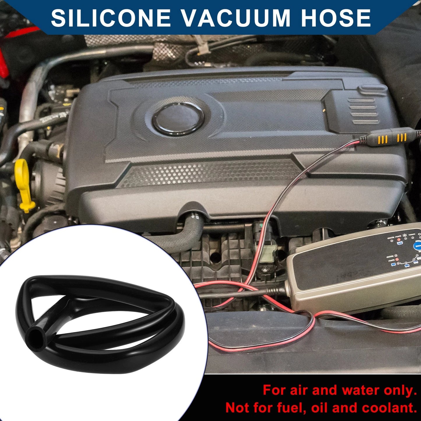 3.3FT 13/16" 20mm ID Silicone Vacuum Tubing Hose for Air Water