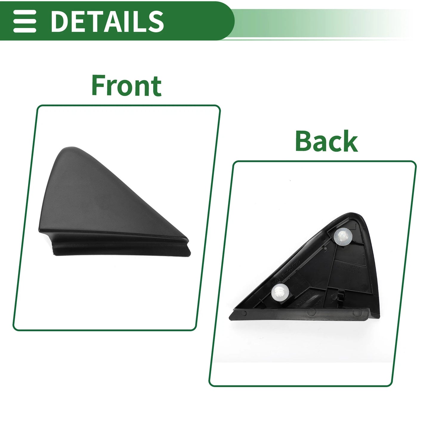 Front Left Side Door Pillar Window Trim for Toyota (60118-52040)