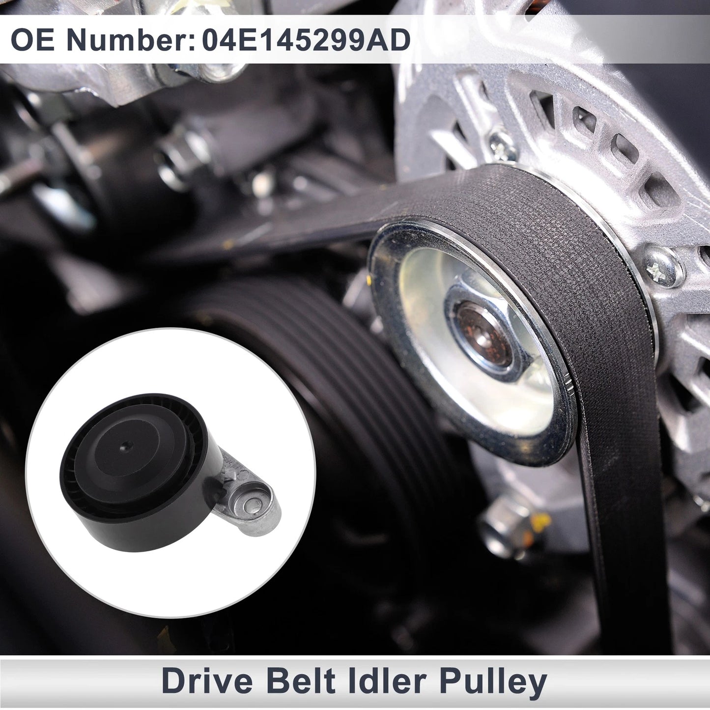 Drive Belt Idler Pulley for Skoda Citigo (2012–2020) No. 04E145299AD