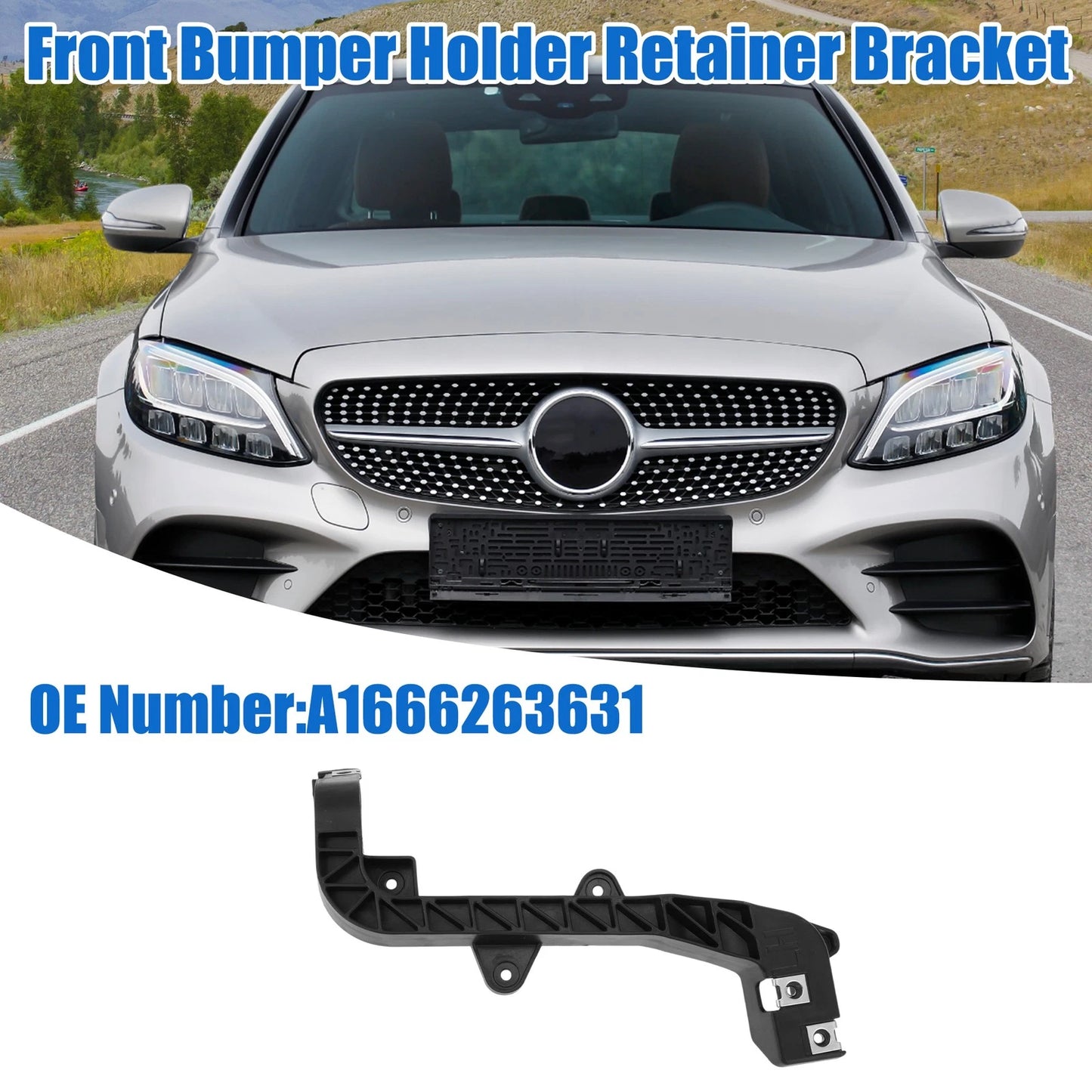 Front Left Upper Bumper Cover Inner Support Bracket for Mercedes-Benz GLE350 (2016–2023)