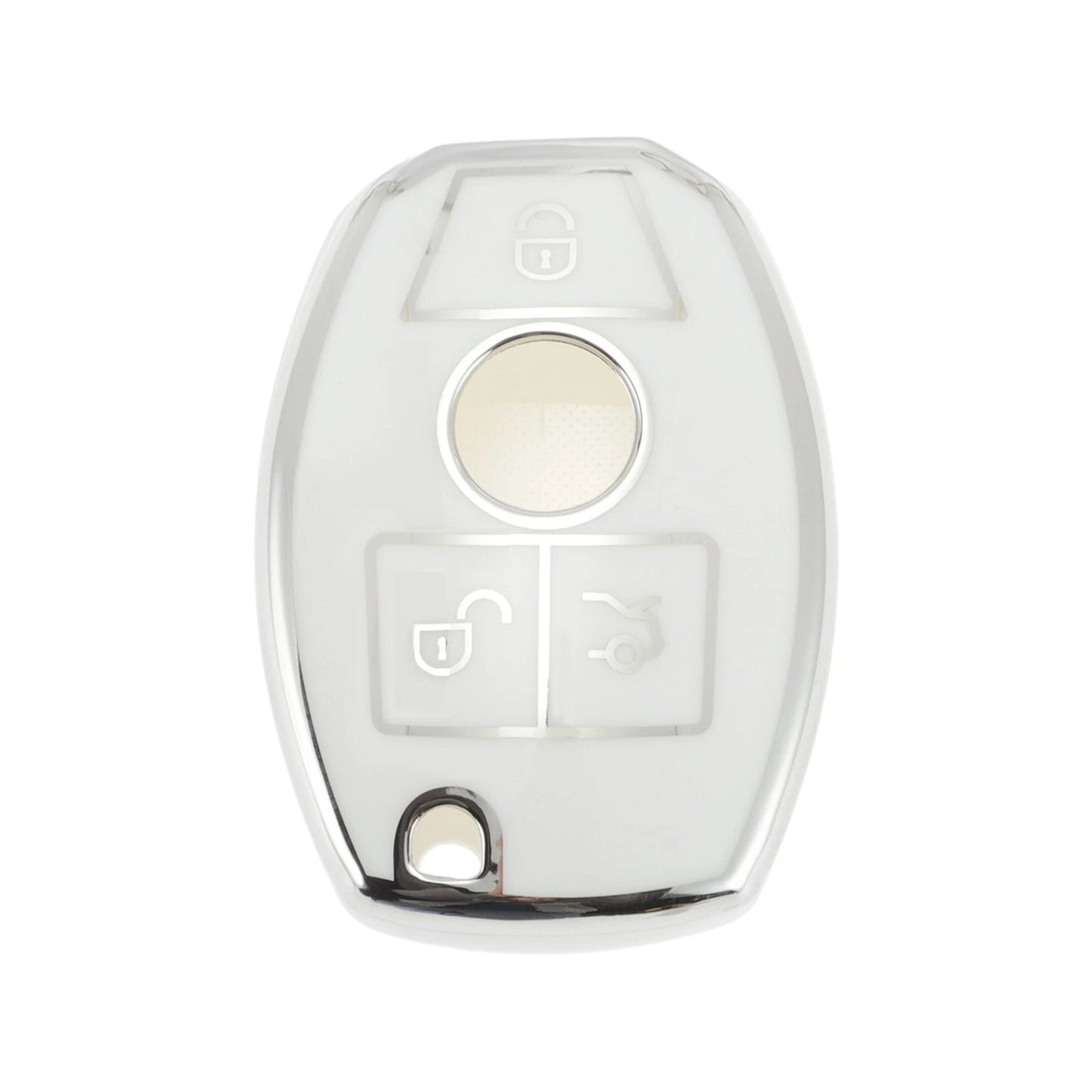 Car Key Case for Mercedes-Benz A/B/C/E/G/K/M/R/S/V/W/X Class/AMG (3 Buttons)