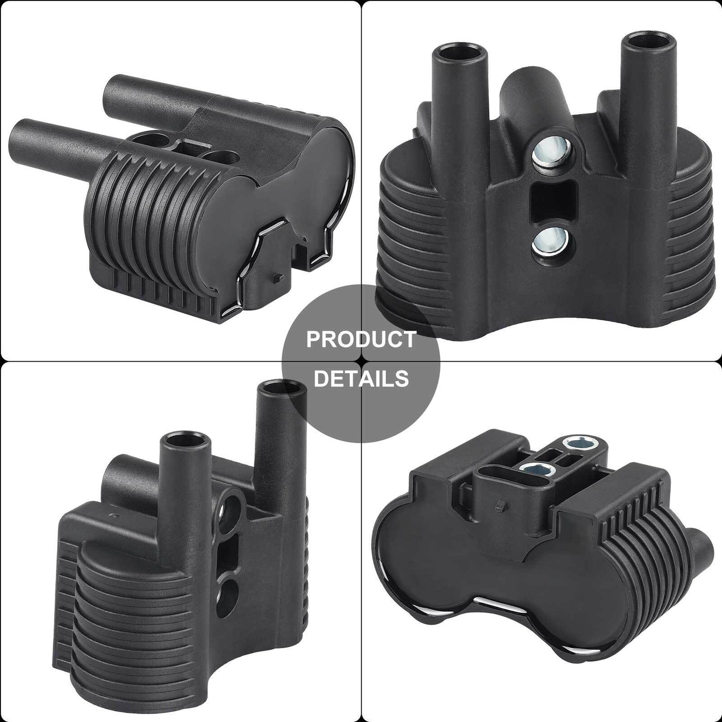 Ignition Coil & Spark Plug Wire Cap Set for Harley XL1200 XL883 (2004–2023)