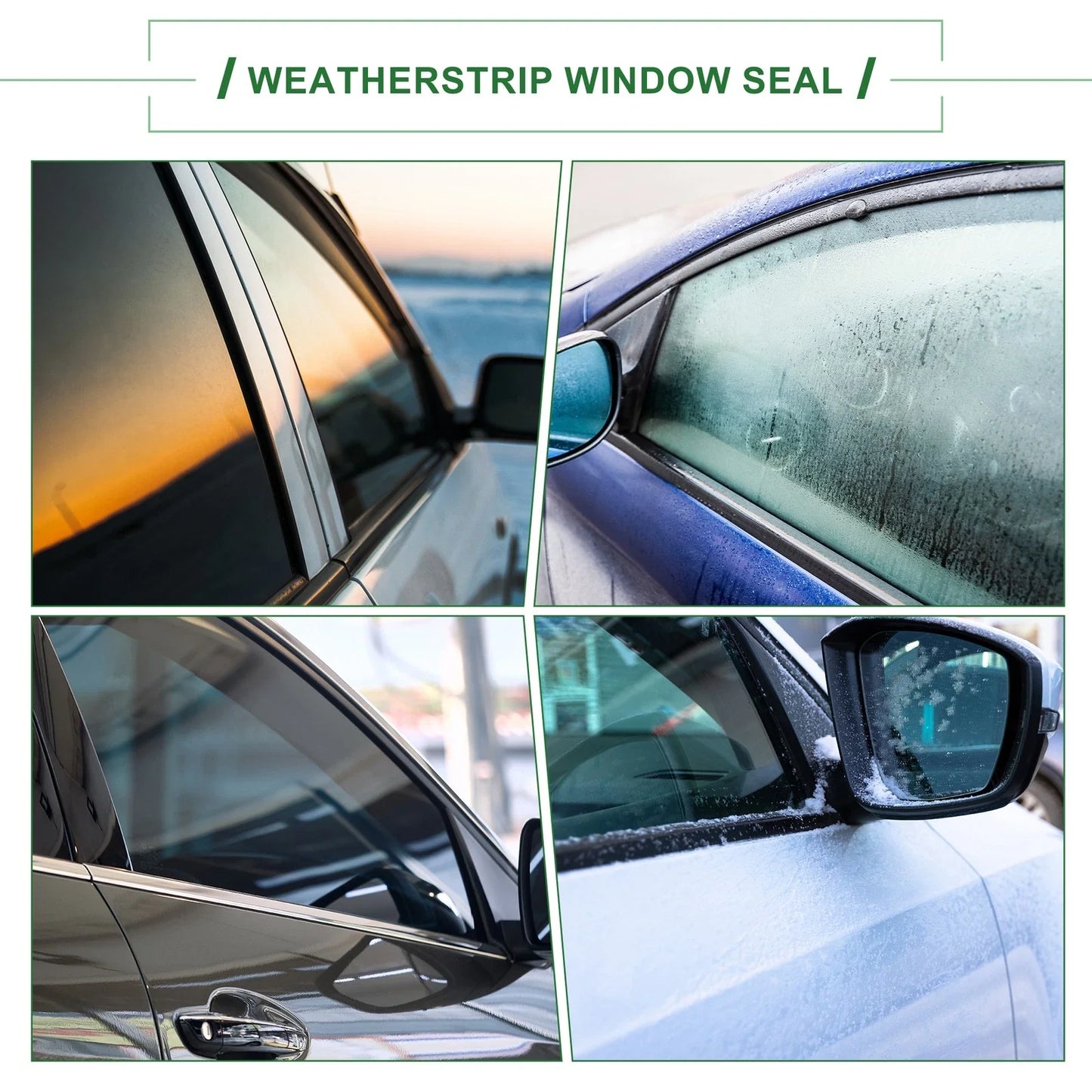 Front Left Weatherstrip Window Seal for Honda Civic (2001-2005)