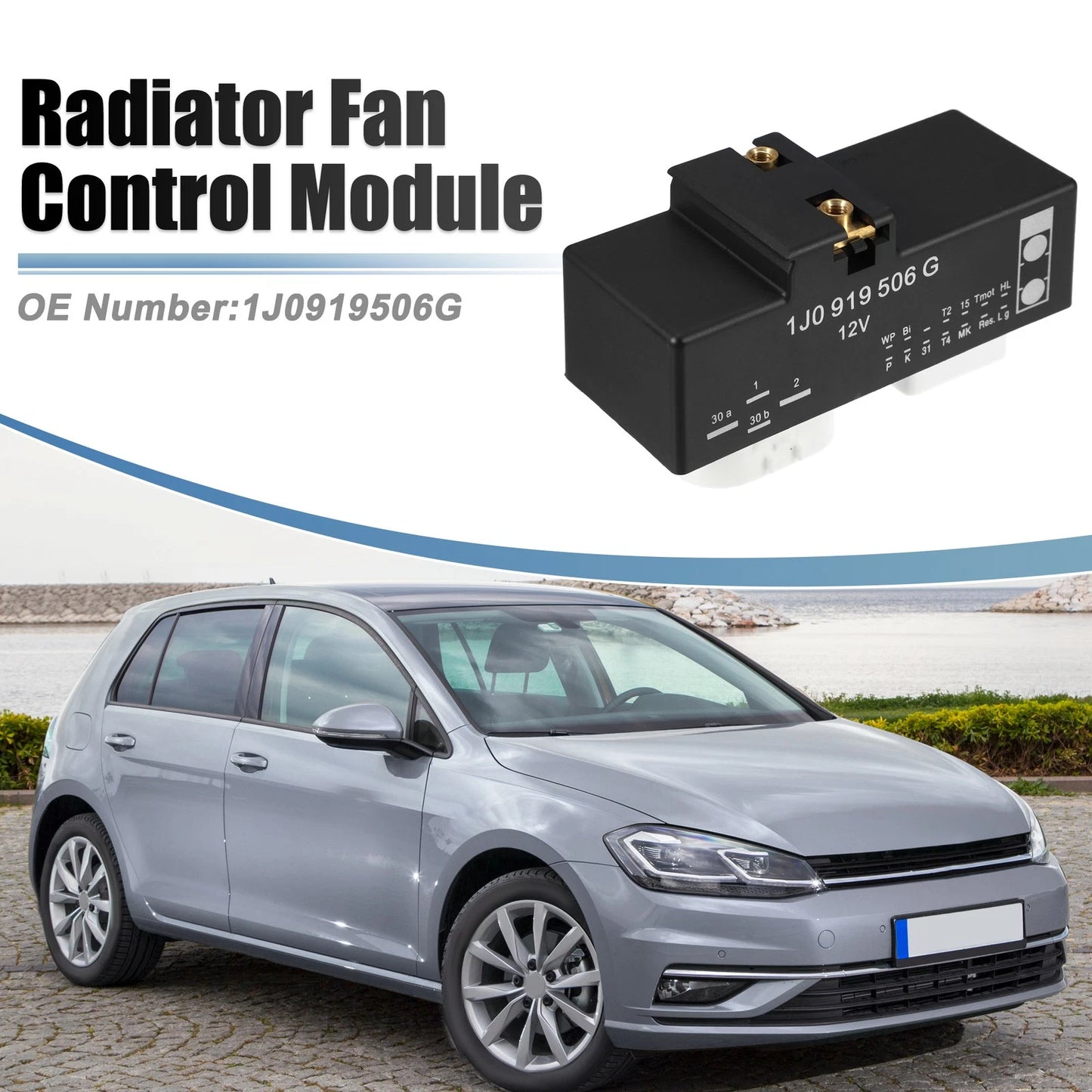 Radiator Fan Control Module for Volkswagen Golf (1999) No. 1J0919506G