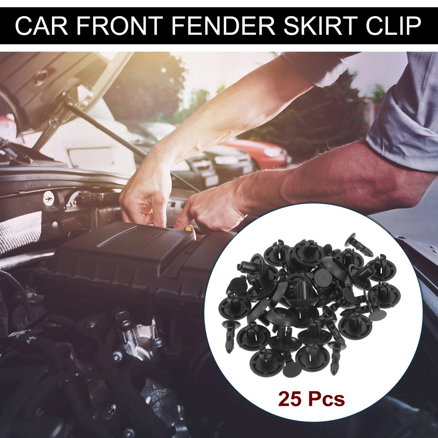 Set of 25 Front Fender Skirt Clips for Toyota 4Runner (2010–2020) & Avalon
