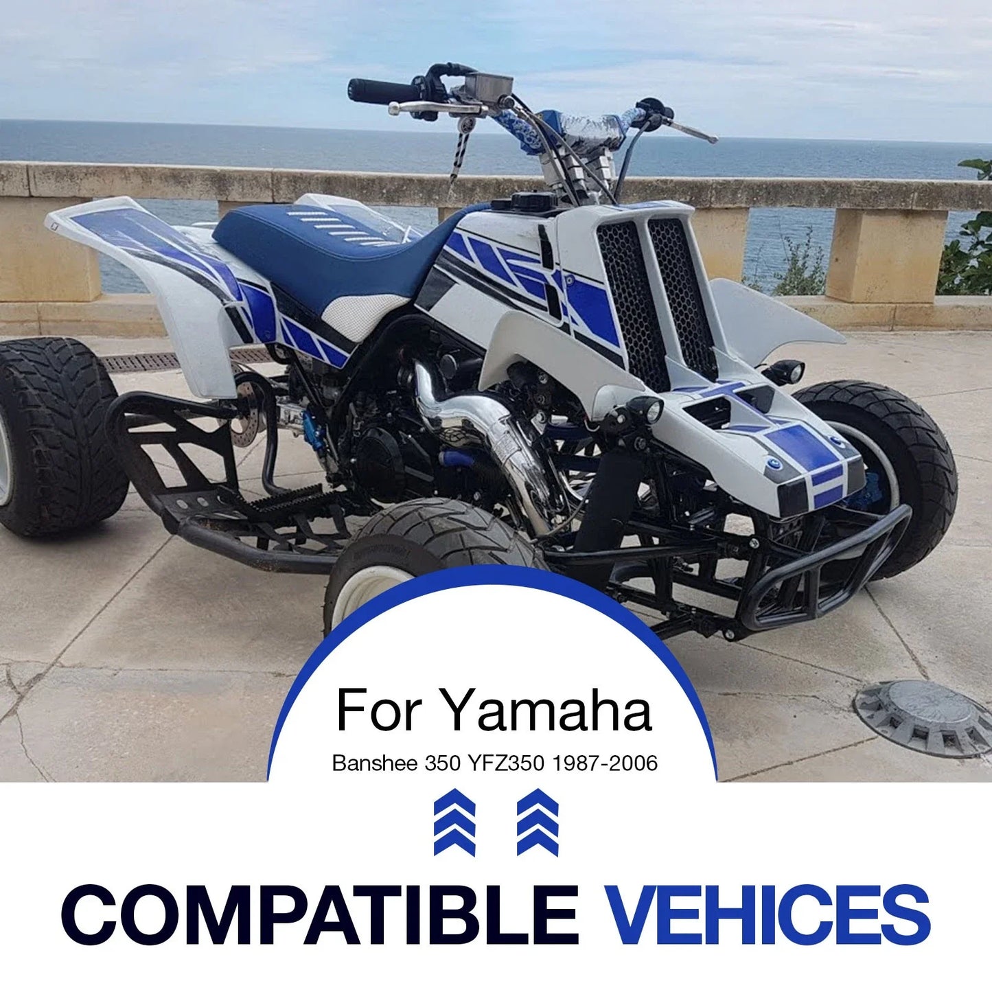 Front Upper Lower Control A-Arm Set for Yamaha Banshee (1987–2006)
