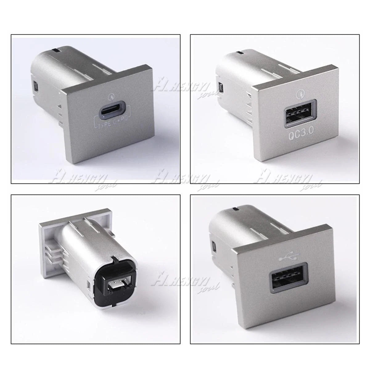 USB-C PD + QC3.0 Dual Port Charger for Ford Focus MK2 (2005–2009)