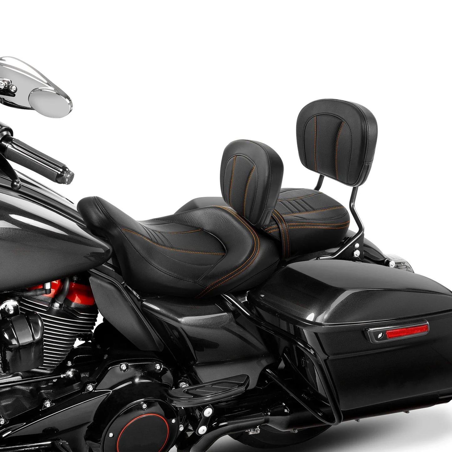 Rider & Passenger Backrest Pad for Harley Street Glide (2009-2023)