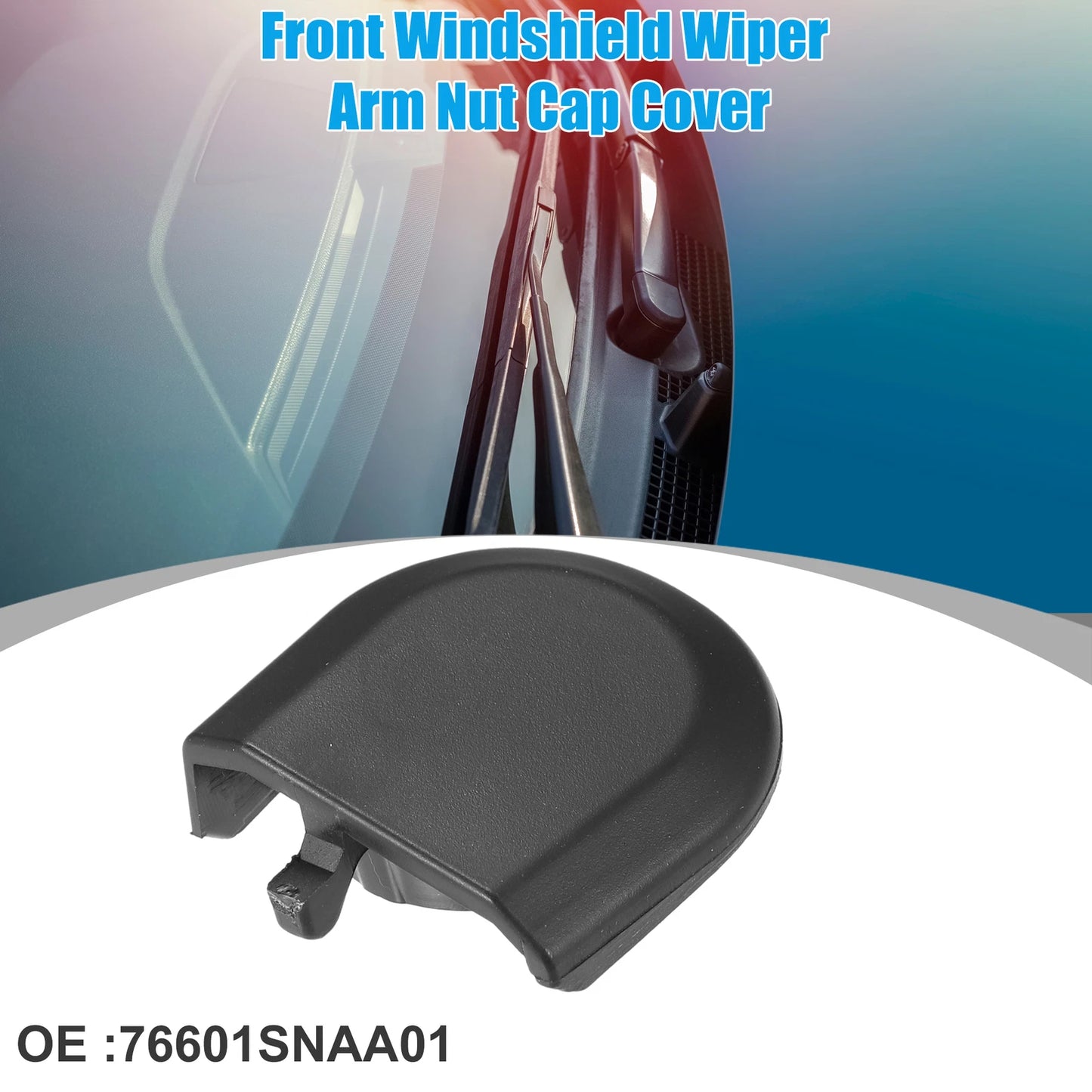 Wiper Arm Nut Cover Cap for Honda Civic (2006–2011) - Black