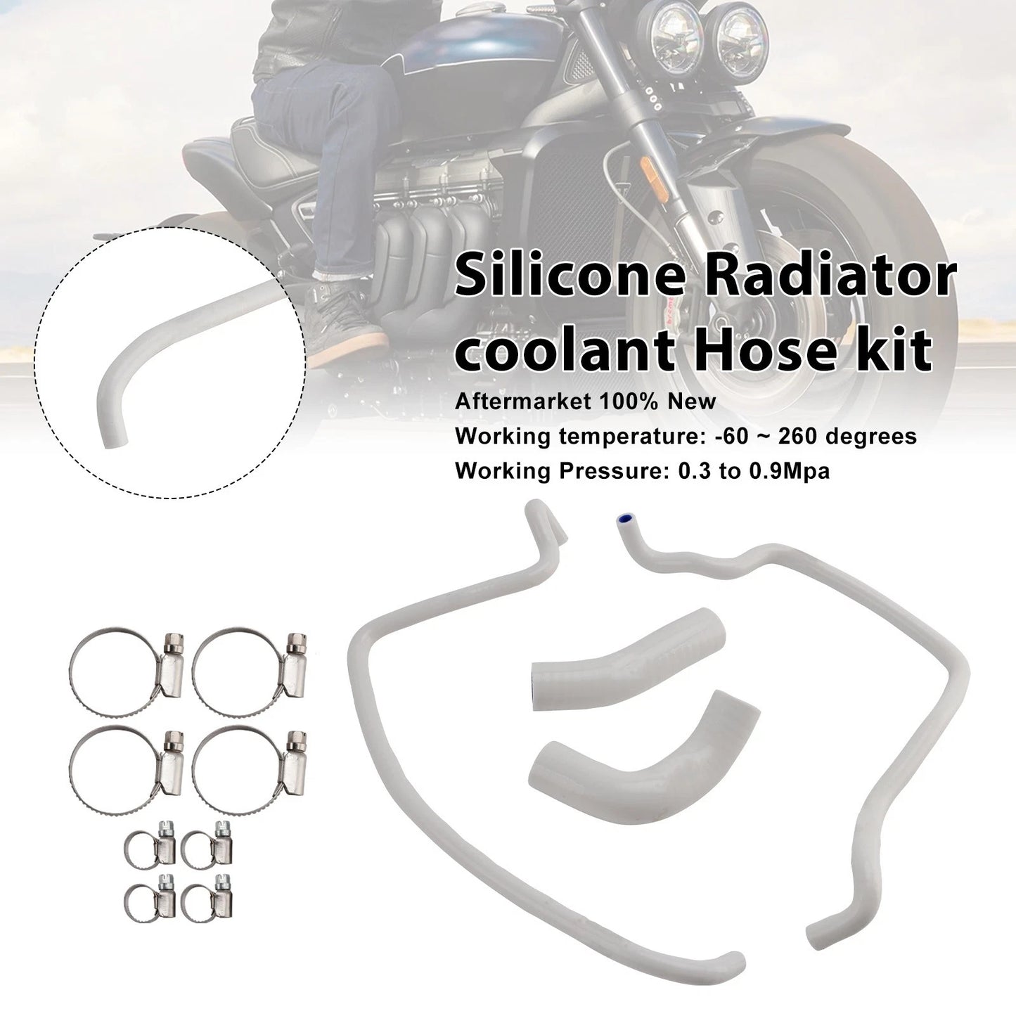 Silicone Cooling Hose Kit for Triumph Rocket 3 (2019–2024)