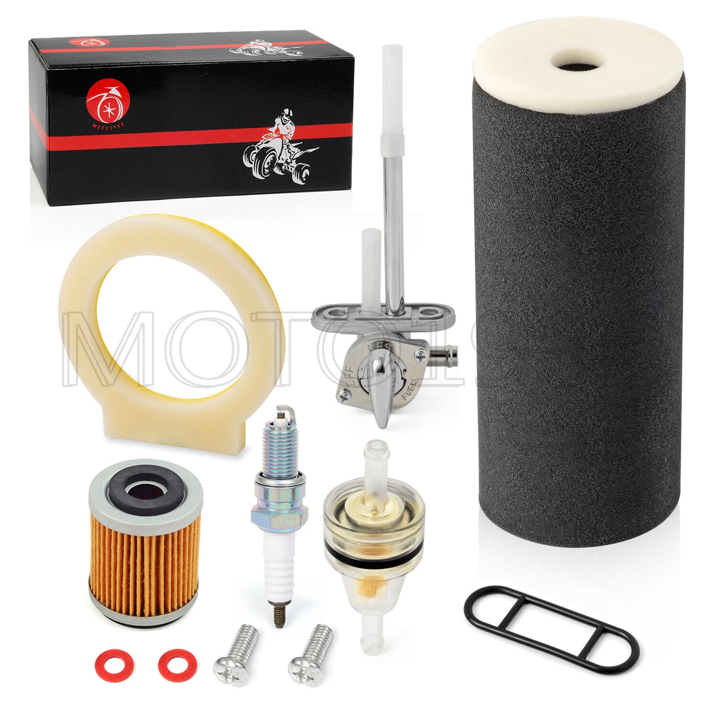 Air Filter Foam & Fuel Valve Petcock Kit for Yamaha Raptor 350 (2005–2013)