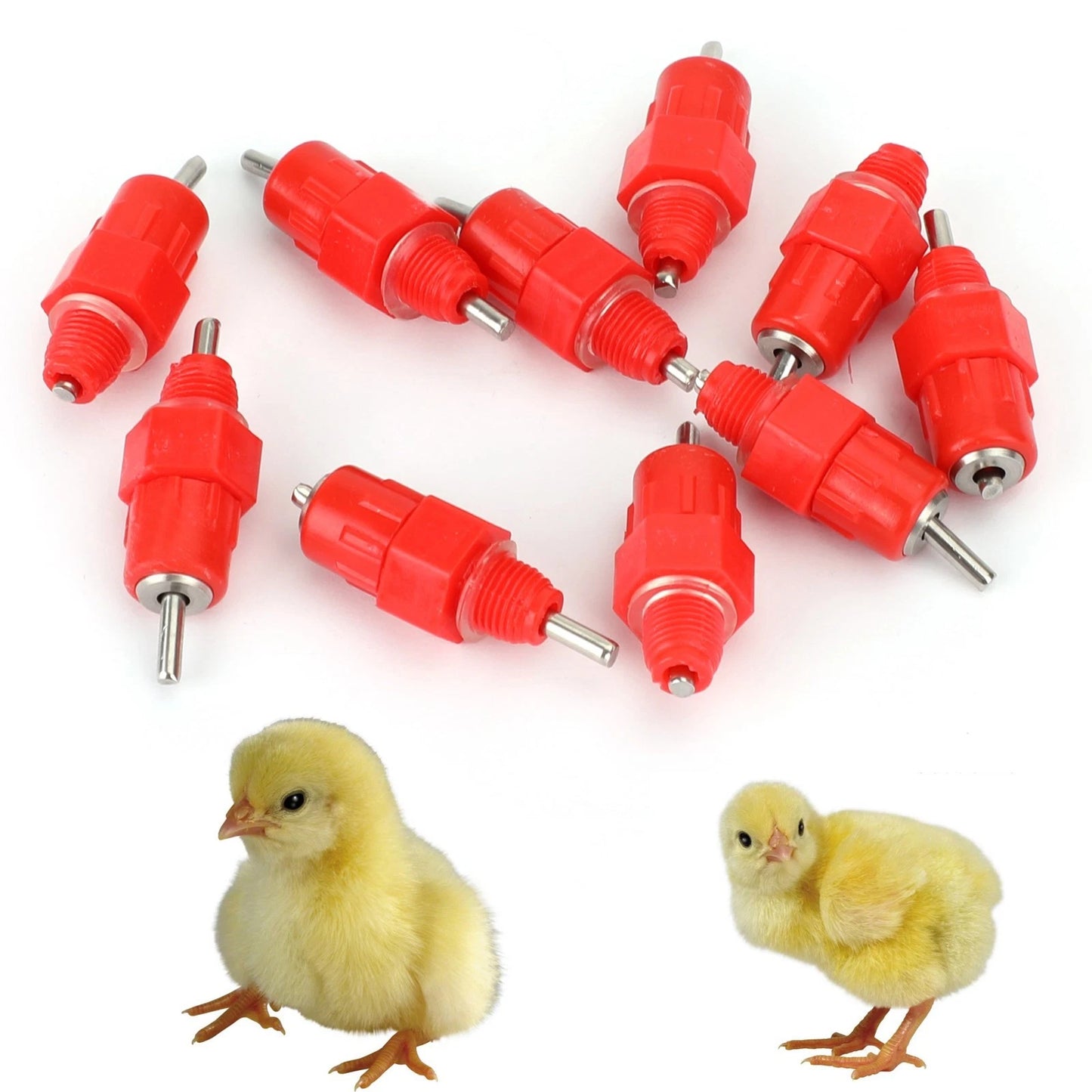 10X Chicken Feeder Water Pipette Kit for Poultry